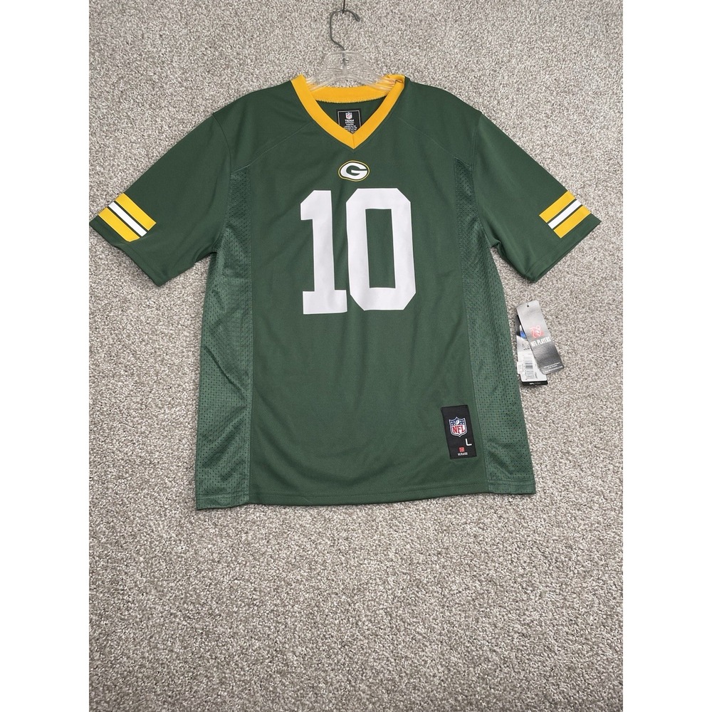 NFL Teams Youth Green Bay Packers Jordan Love #10 Jersey Size Large (14/16) NWT